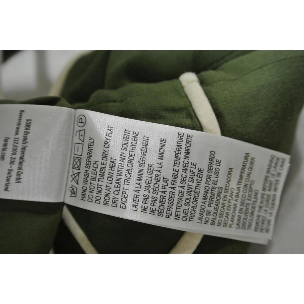 NEW, Farm Rio Asymmetric Neck Mini Dress in Green Sz L #MD1390 - Picture 8 of 10